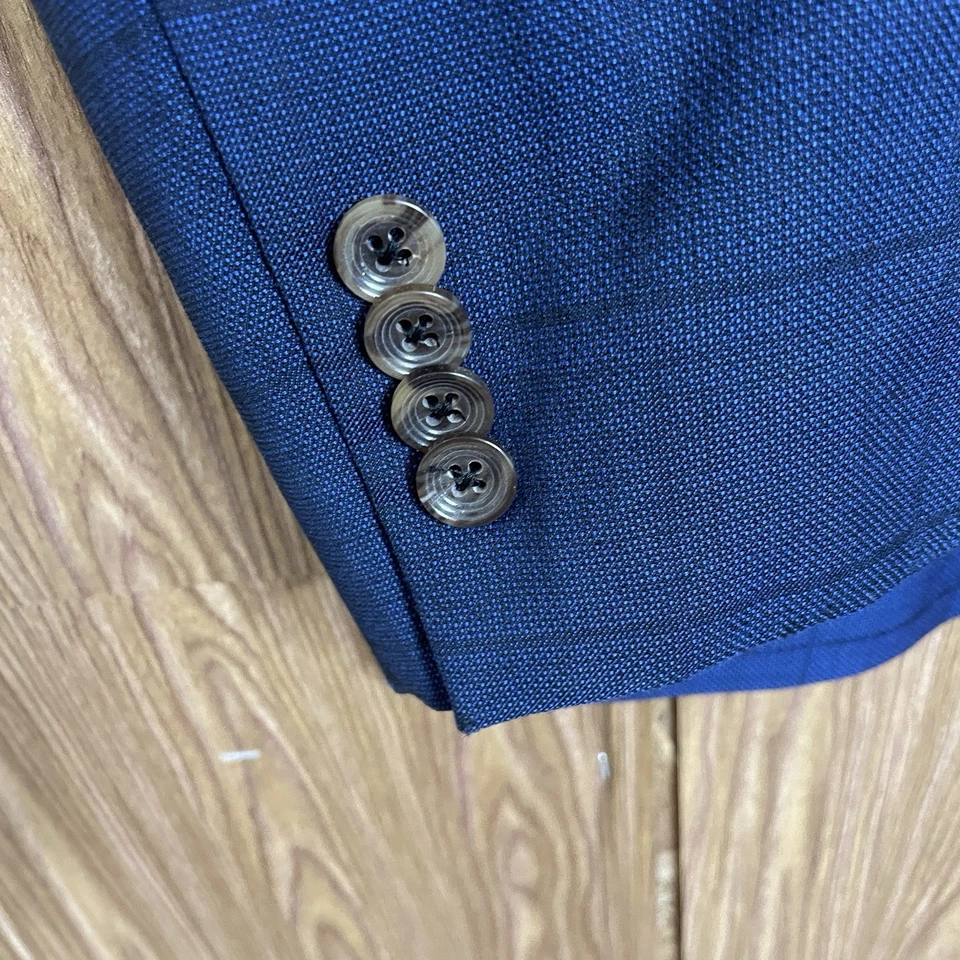 Abrigo deportivo Jack Victor a medida para hombre 44R azul multicolor ventana doble ventilación Foto 4 de 4