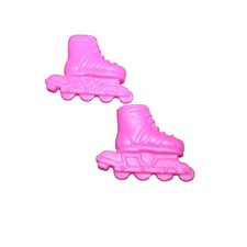 Barbie Doll Pink Roller Blades Pink Plastic Roller Blades For Barbie