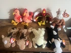 Ty Beanie Babies 8 Lot Farm Animals Vintage w/mistakes