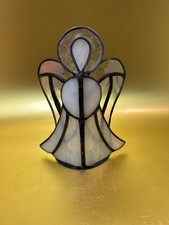Stained Glass Angel Tealight Candle Holder.