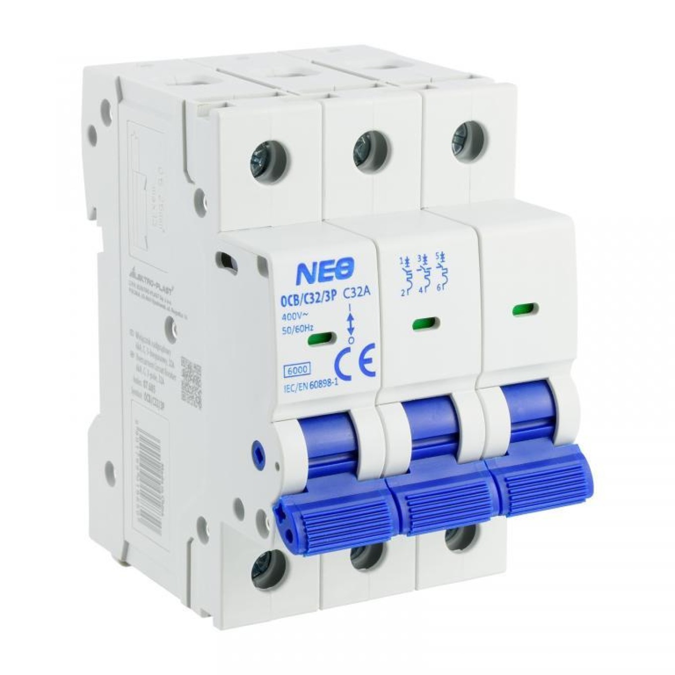 3P C 32A Overcurrent Switch 6kA NEO OCB/C32/3P 87.685