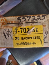 Lot of 20 Amerock Provincial Antique Cabinet Backplates T-702-AE original box