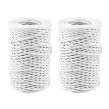 2 Rolls Floral Bind Wire - Paper Wrapped Wire 50m/164ft 1mm Diameter - Rustic
