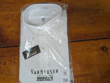 Van Heusen Wrinkle Free Stain Shield Long Sleeve Oxford Shirt 17 32/33