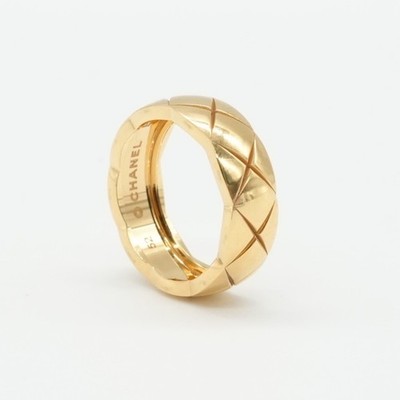 Chanel Coco Crush Ring Steppmotiv, kleine Version, 18K Weißgold Größe:55,7g