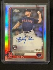 Bailey Horn 2025 Topps Chrome Rookie Refractor Auto (RC) #205/499 - Red Sox