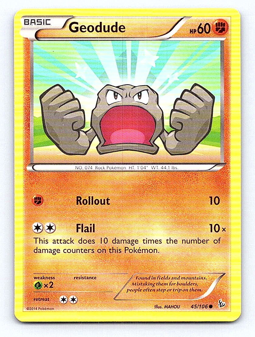 Geodude 45/106 XY - Flashfire Common NM