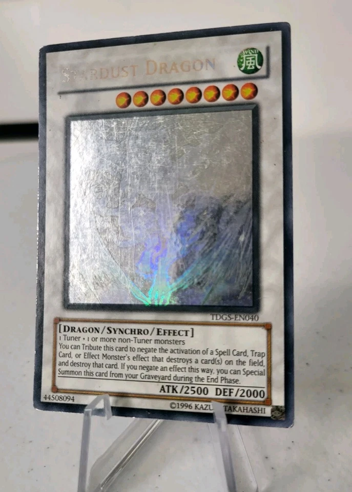 Stardust Dragon TDGS-EN040 *MP-HP* Ghost Rare Yugioh Card - Image 2 of 4