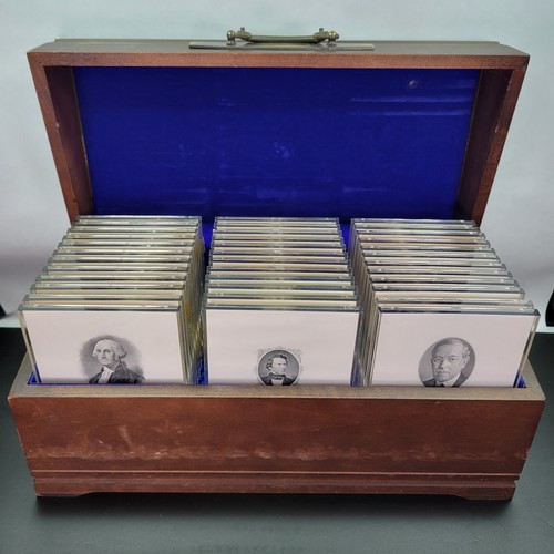Colección retrato presidencial de Estados Unidos 36 monedas chapadas en oro American Bank Note Co.