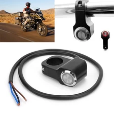 »Handlebar Switch Push Button W/Light Reset Lock For Motorcycle Wit