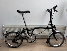 Brompton Folding Bike 2-Speed Black C-line With Bag