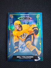 2021-22 Upper Deck Stature Blue Auto /10 Eeli Tolvanen #66 Auto Nashville 