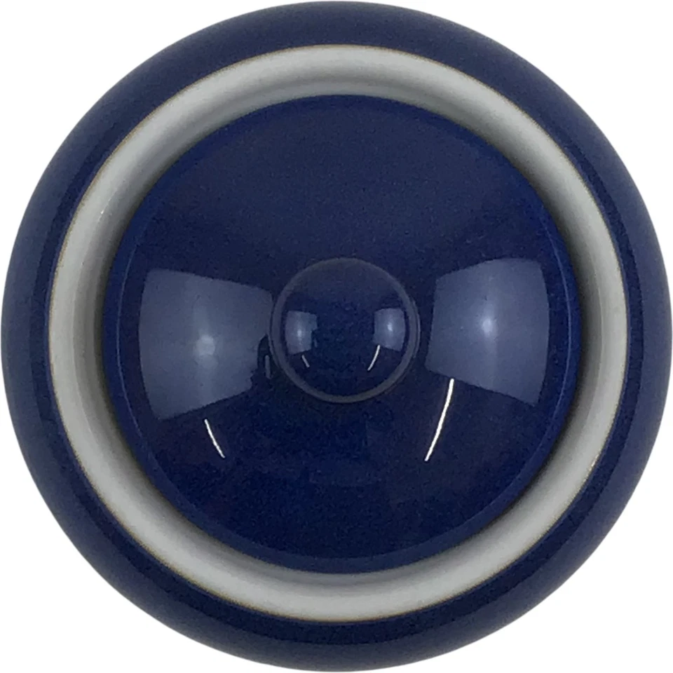 Denby Imperial Blue Lidded Sugar Bowl Tableware Microwave Dishwasher Safe - Image 3 of 4
