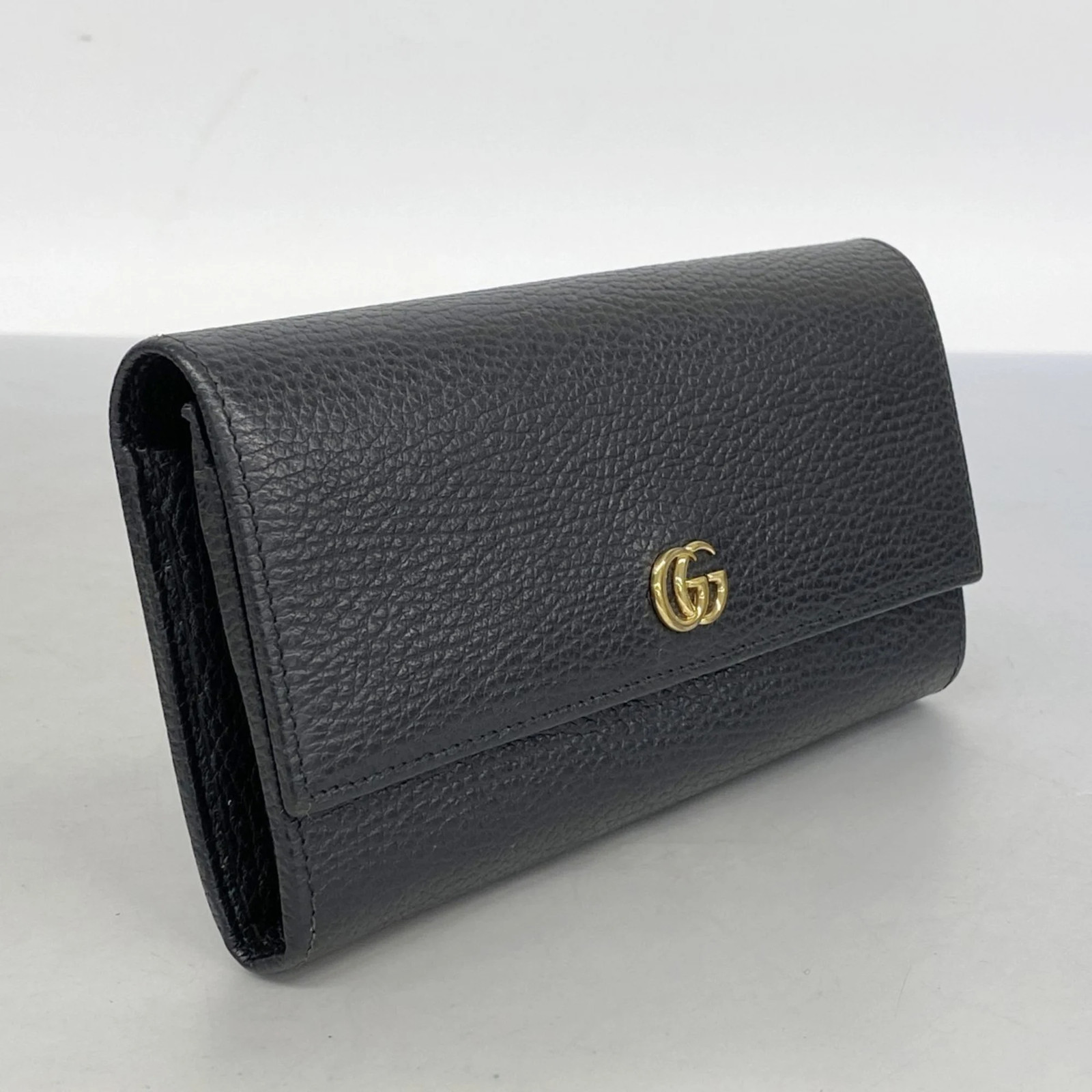 Gucci GG Marmont Long Wallet 456116 Leather Black Women's GZl1fci1 thumbnail 2