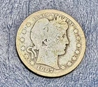 1907-S Barber Quarter. 90% Silver. Good Condition. It Sure The Option.