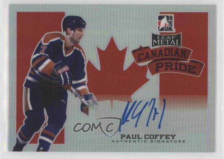 2014-15 ITG Leaf Metal Canadian Pride /25 Paul Coffey #CP-PC1 Auto HOF r7h