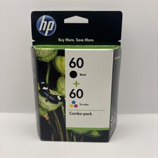 HP Ink Cartridges 60 Black 60 Tri-Color Combo Pack NEW Expired DEC 2012