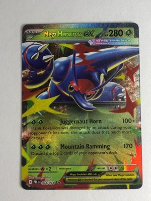 Pokemon TCG Phantasmal Flames Mega Heracross EX 004/094 Near Mint