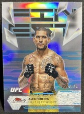 2025 Topps Finest UFC #183 Alex Pereira Uncommon Blue Refractor /175