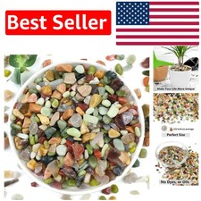 Polished 5LB Decorative Pebbles for Vases Planters - 3/8 Inch Colorful Stones