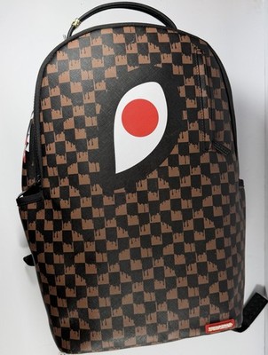 Sprayground Eyed Brown Backpack Limited Edition Urban Streetwear Alternative Art