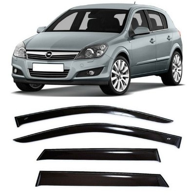 Tape-on Window Visors Rain Guards Fit Opel Astra H Hb 5d 2004-14 Wind Deflectors