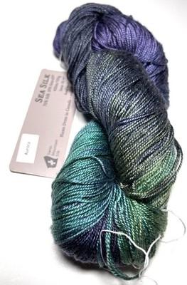 HAND MAIDEN FINE YARN  - SEA SILK. 1 Skein. TWILIGHT.   I Combine Ship