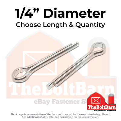 1/4'' Stainless Extended Prong Cotter Pin (Choose Length & Qty)