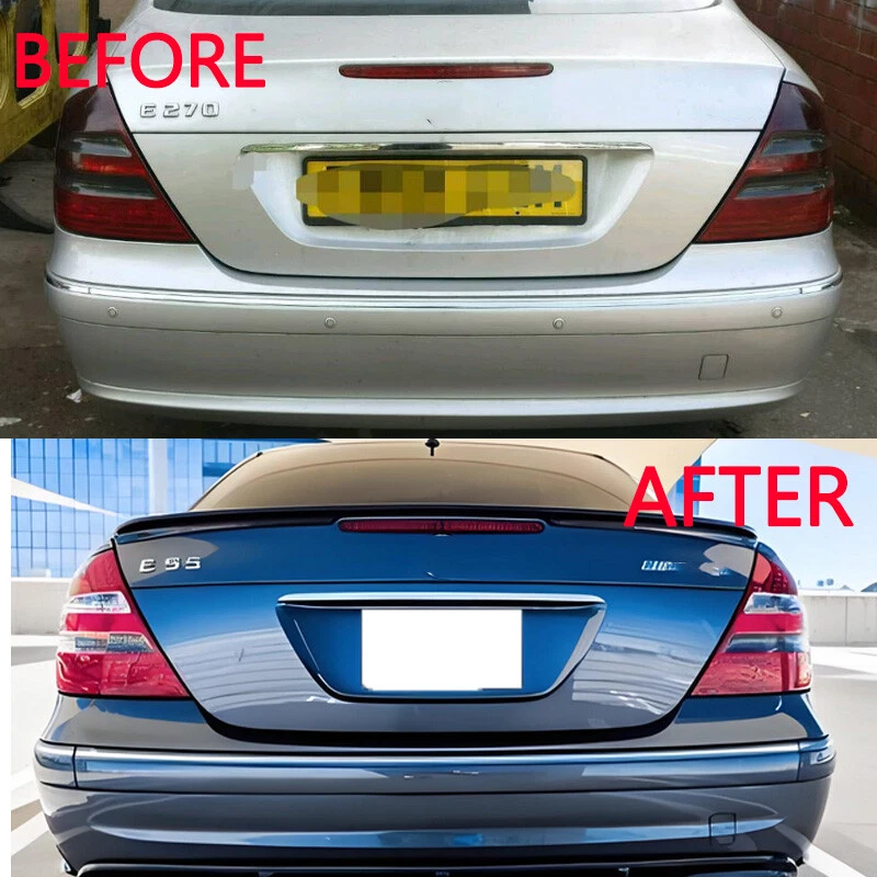 Rear Trunk Spoiler Wing For Mercedes Benz W211 E-Class Sedan 2003-09 Gloss Black - Изображение 4 из 4