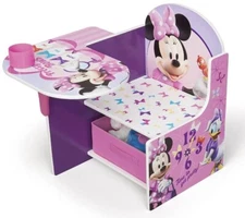 Delta Children Chair Desk With Storage Bin, Disney Minnie Mouse - Pink