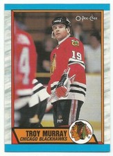 TROY MURRAY 1989-90 O-PEE-CHEE CARD MINT CONDITION CHICAGO BLACKHAWKS