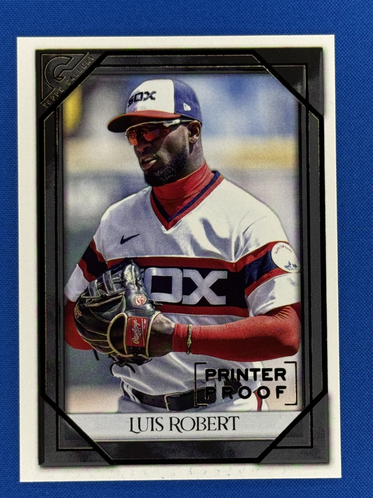 2021 Topps Gallery #30 Luis Robert Gold Printer Proof White Sox