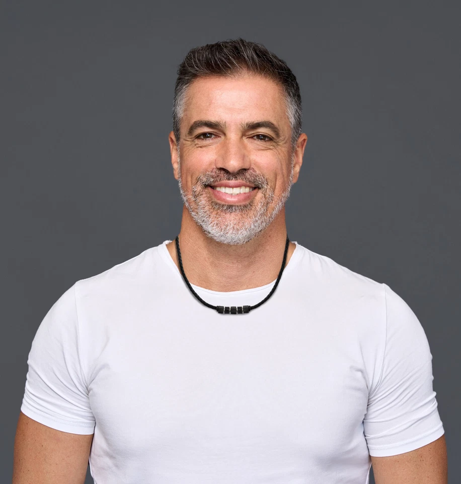 Herren Männer Lederkette mit verschluss Kette geflochten Schwarz Edelstahl Beads - Bild 3 von 4