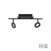 Led Deckenlampe Strahlerleiste Anthrazitfarbig Drehbar IP44 Warmweiß Badezimmer