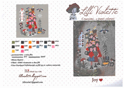 Lilli Violette  Joy , Kreuzstichvorlage