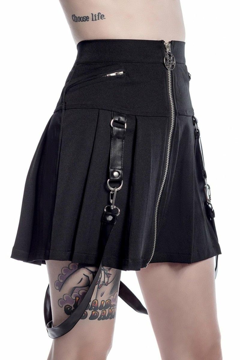 Killstar Blaire B*tch School Girl Kawaii Punk Gothic Mini Skirt K
