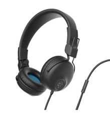 JLab Studio On-Ear Headphones Wired Ultra-Plush  Cloud Foam Black Y3