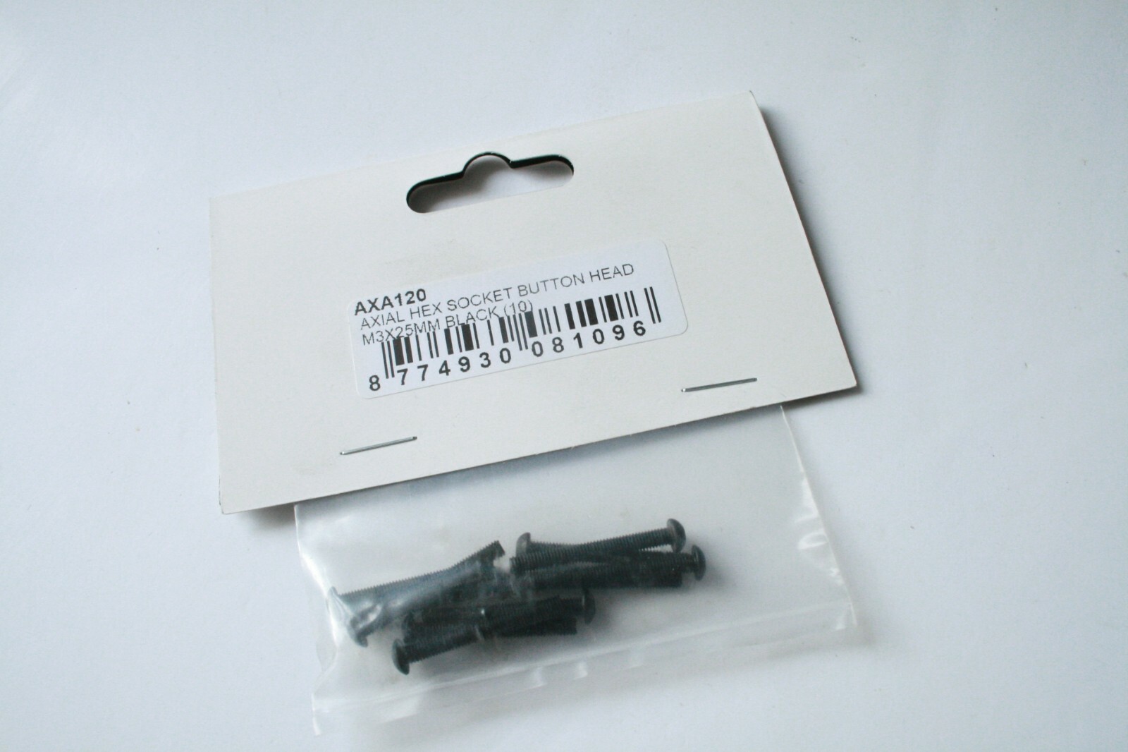 Axial M3 x 25mm Hex Socket Button Head (Black) Screws (10pcs) - AXA120