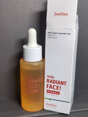 ZealSea Pure Vitamin C Serum with vitamin E ,Ferulic Acid 1 oz /30ml 