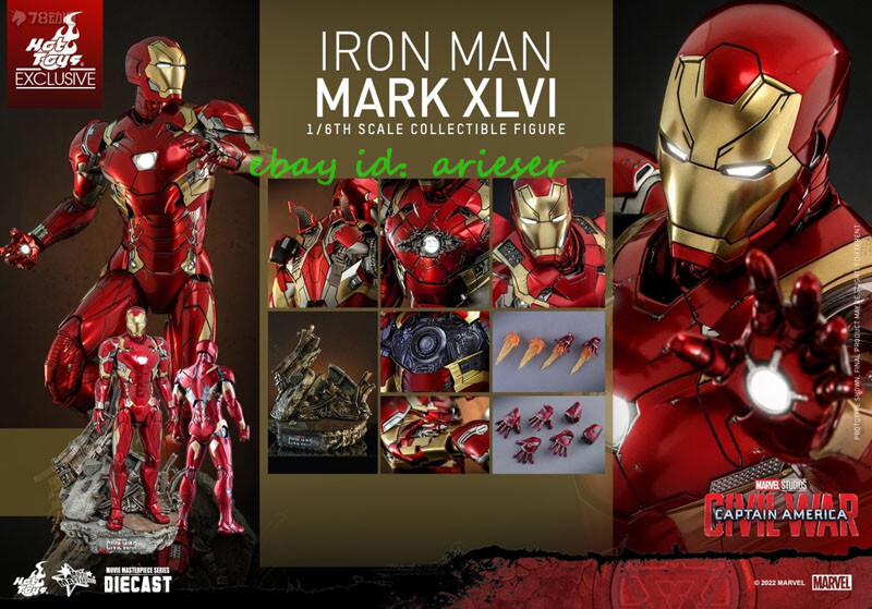 Hot Toys 1/6 Mms608d42 Iron Man Mk46 Captain America:Civil