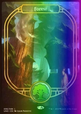 MTG Magic the Gathering Forest (96/102) Unsanctioned LP FOIL