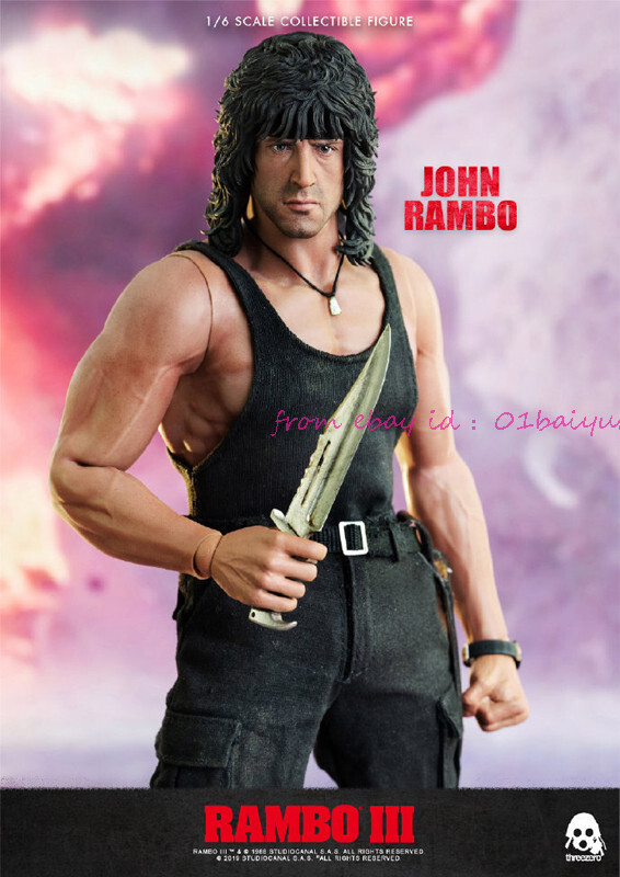 Perfect Threezero 1/6 Rambo Iii John Rambo Action Figure