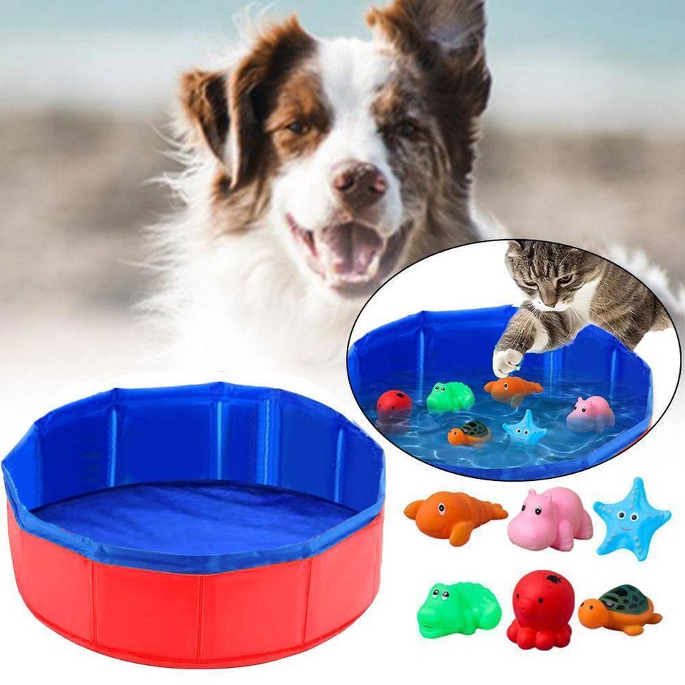 HOT Foldable Pet Bathtub Composite Cloth Pet Bath Basin Portable Toys
