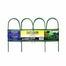 Origin Point 0 Gard'n Border Round Folding Fence, 10 In x 10 Ft, Green