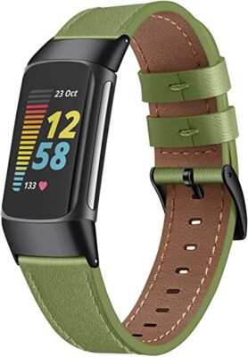 Clip In Silicone Per Fitbit Charge 6 (rosso Vinaccio) - Cinturino Di Ricambio A Clip Per Liberare Le Mani - 4