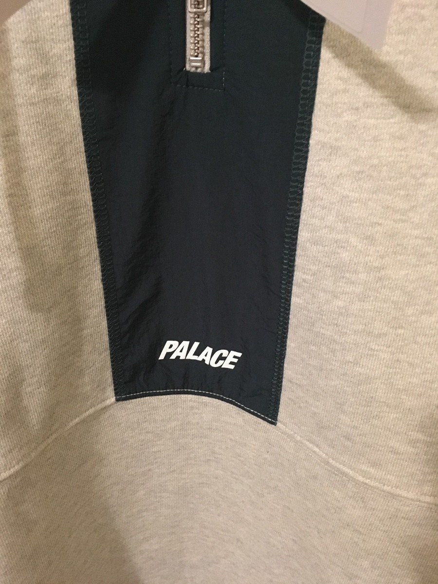 Palace Skateboards Quicker Shell Hood Grey Marl Size Large | eBay