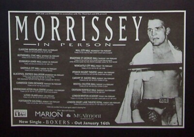 T-shirt Promo Morrissey Southpaw Grammar 1995 - French Promo Vintage Rare, Taille XL