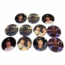 1986 Star Baseball Buttons Lot of 11 Yankees Players