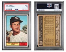 1961 Topps Bill Skowron  #371 PSA 7 NM