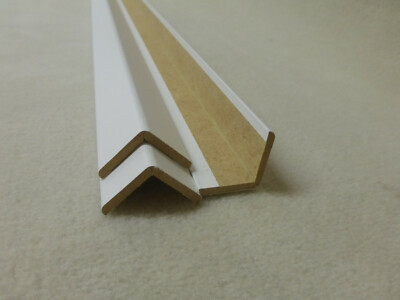 1Stk 100cm Winkelleiste foliert weiß 22x22mm Eckleiste Holzleisten
